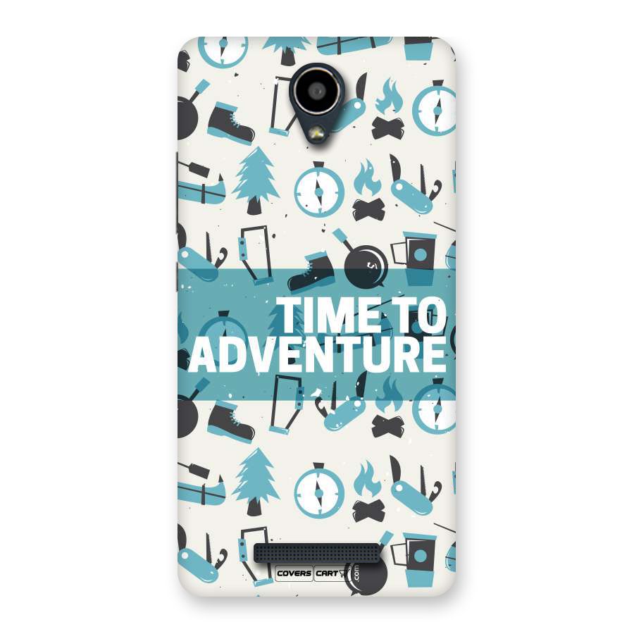 Time To Adventure Blazing Blue Back Case for Redmi Note 2