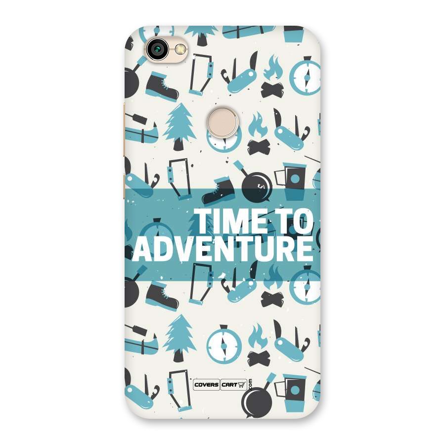 Time To Adventure Blazing Blue Back Case for Redmi Y1 2017