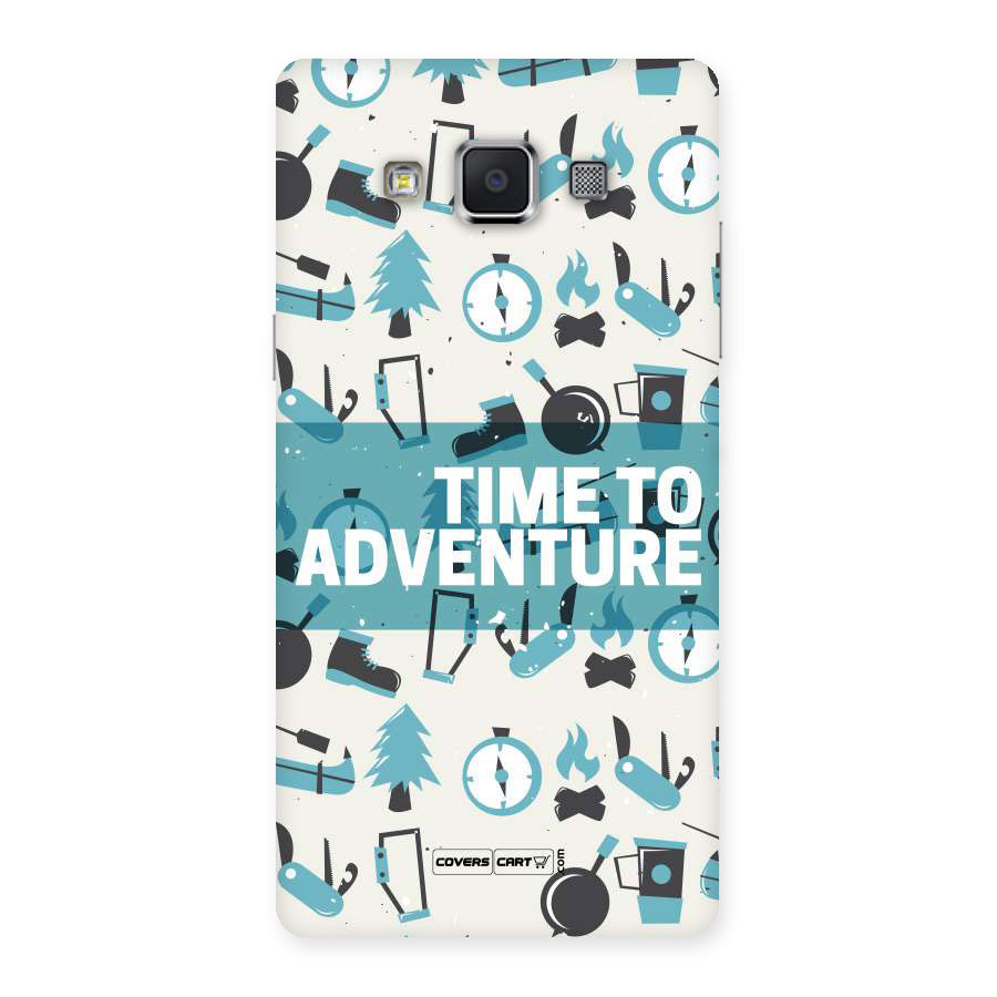 Time To Adventure Blazing Blue Back Case for Samsung Galaxy A5