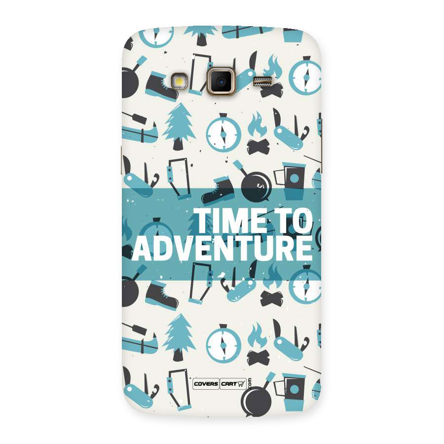 Time To Adventure Blazing Blue Back Case for Samsung Galaxy Grand 2