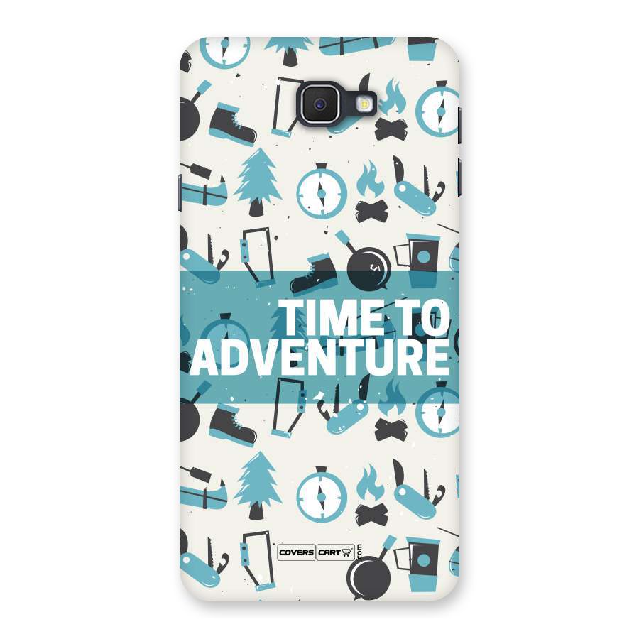 Time To Adventure Blazing Blue Back Case for Samsung Galaxy J7 Prime