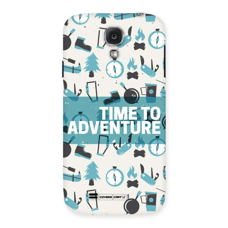 Time To Adventure Blazing Blue Back Case for Samsung Galaxy S4