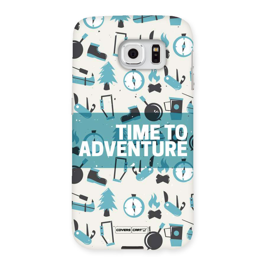Time To Adventure Blazing Blue Back Case for Samsung Galaxy S6