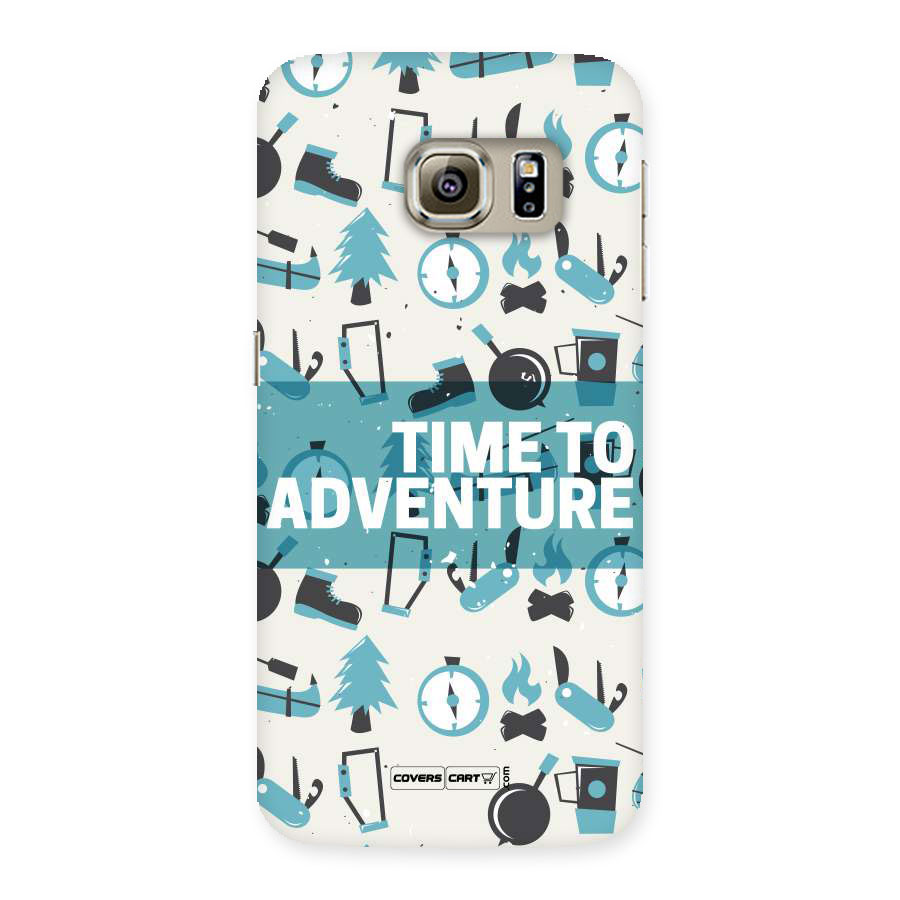 Time To Adventure Blazing Blue Back Case for Samsung Galaxy S6 Edge