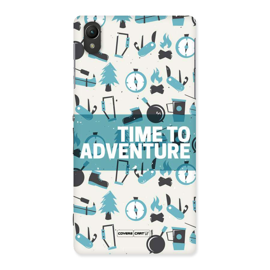 Time To Adventure Blazing Blue Back Case for Sony Xperia Z2