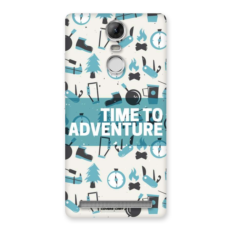 Time To Adventure Blazing Blue Back Case for Vibe K5 Note