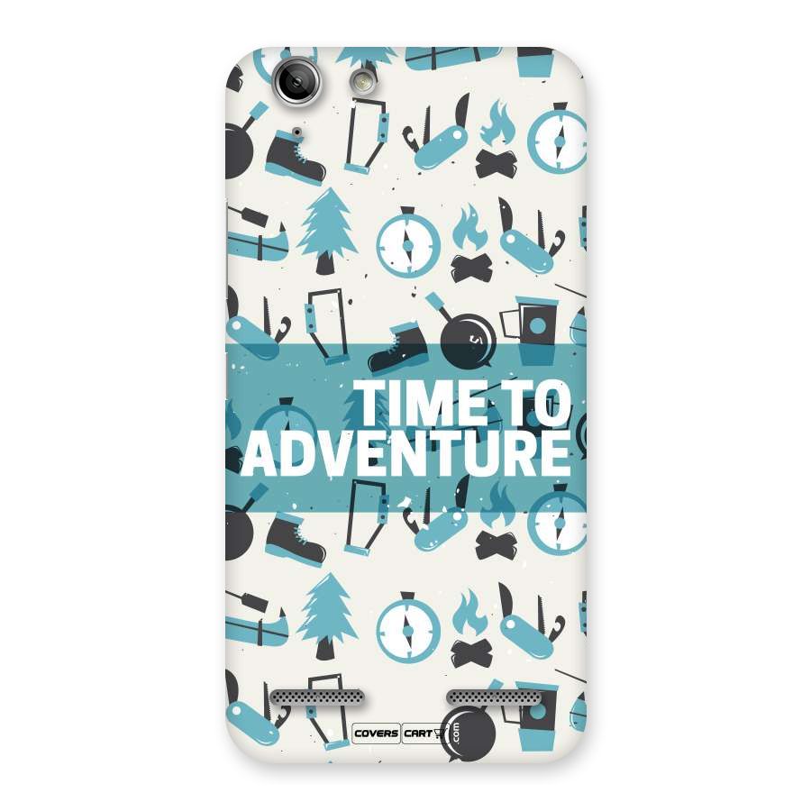 Time To Adventure Blazing Blue Back Case for Vibe K5 Plus