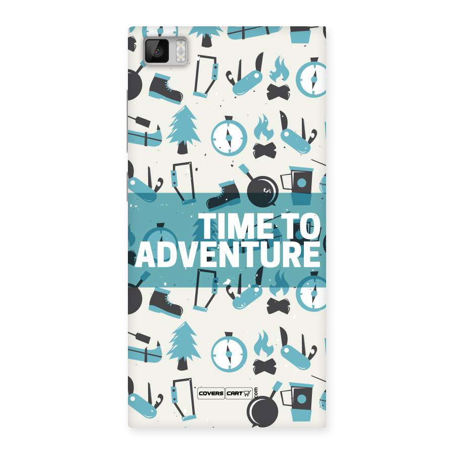 Time To Adventure Blazing Blue Back Case for Xiaomi Mi3