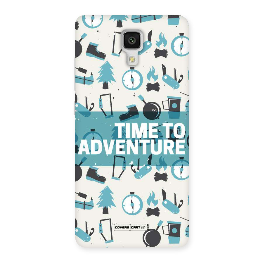 Time To Adventure Blazing Blue Back Case for Xiaomi Mi 4