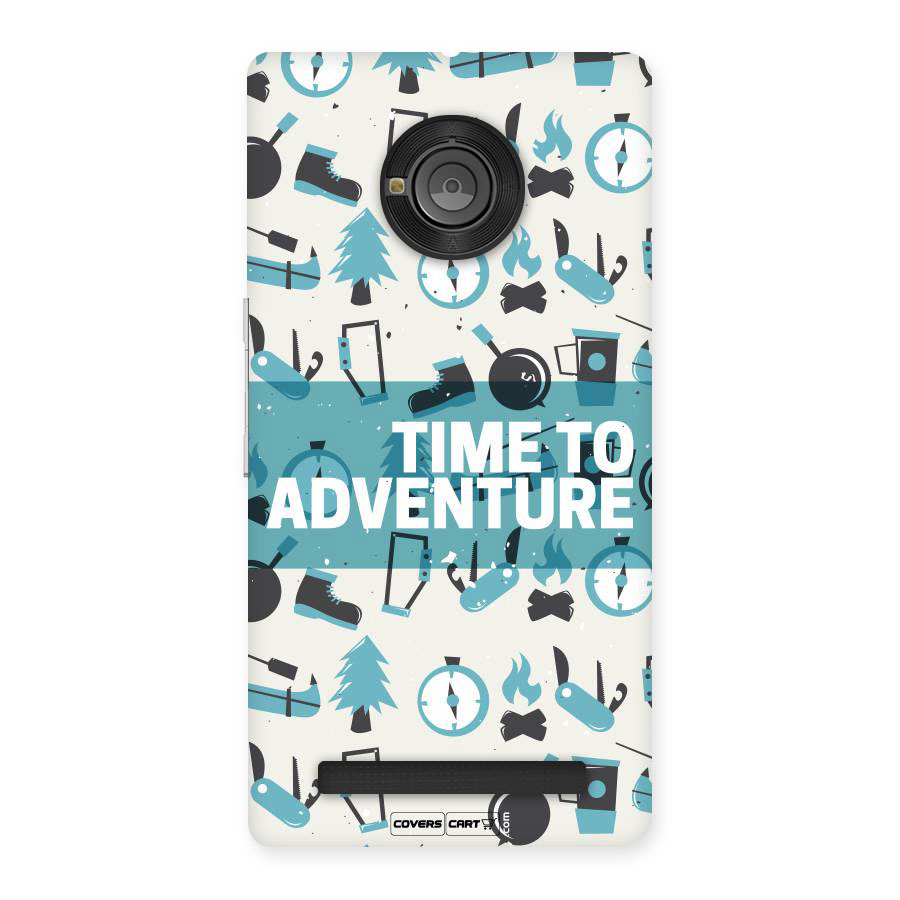 Time To Adventure Blazing Blue Back Case for Yu Yuphoria