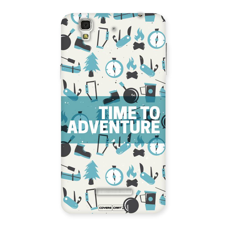 Time To Adventure Blazing Blue Back Case for Yu Yureka