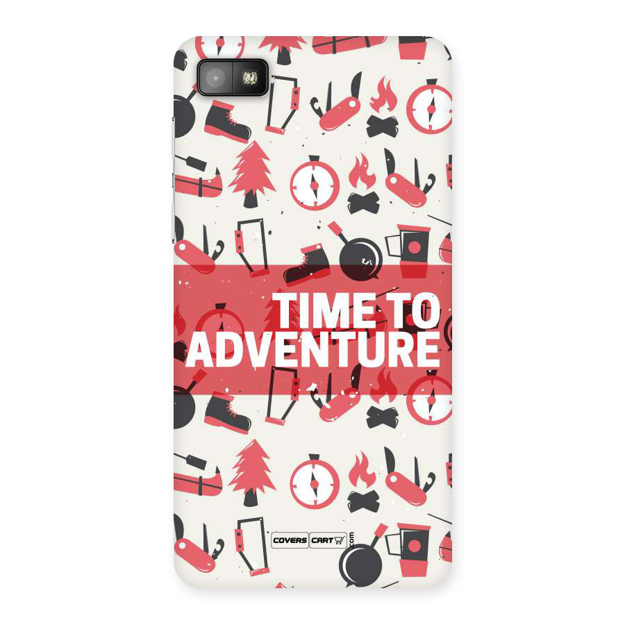 Time To Adventure Radiant Red Back Case for Blackberry Z10