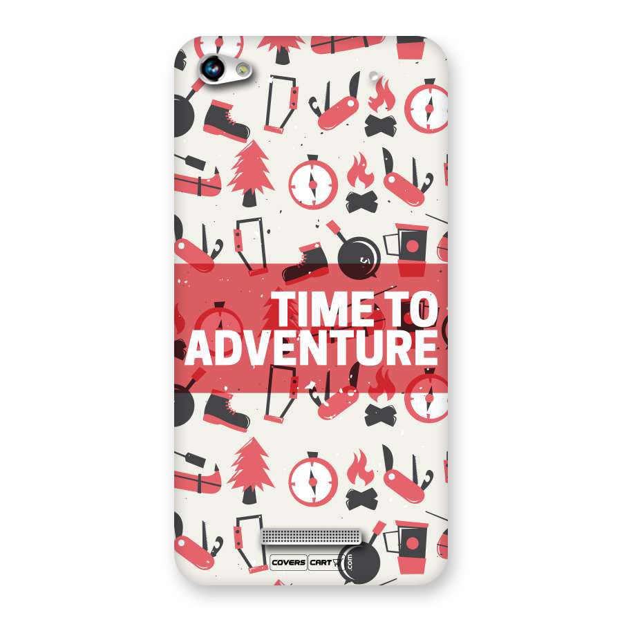 Time To Adventure Radiant Red Back Case for Canvas Hue 2 A316