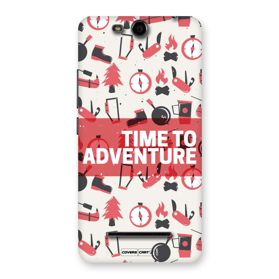 Time To Adventure Radiant Red Back Case for Canvas Juice 3