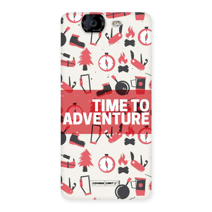 Time To Adventure Radiant Red Back Case for Canvas Knight A350