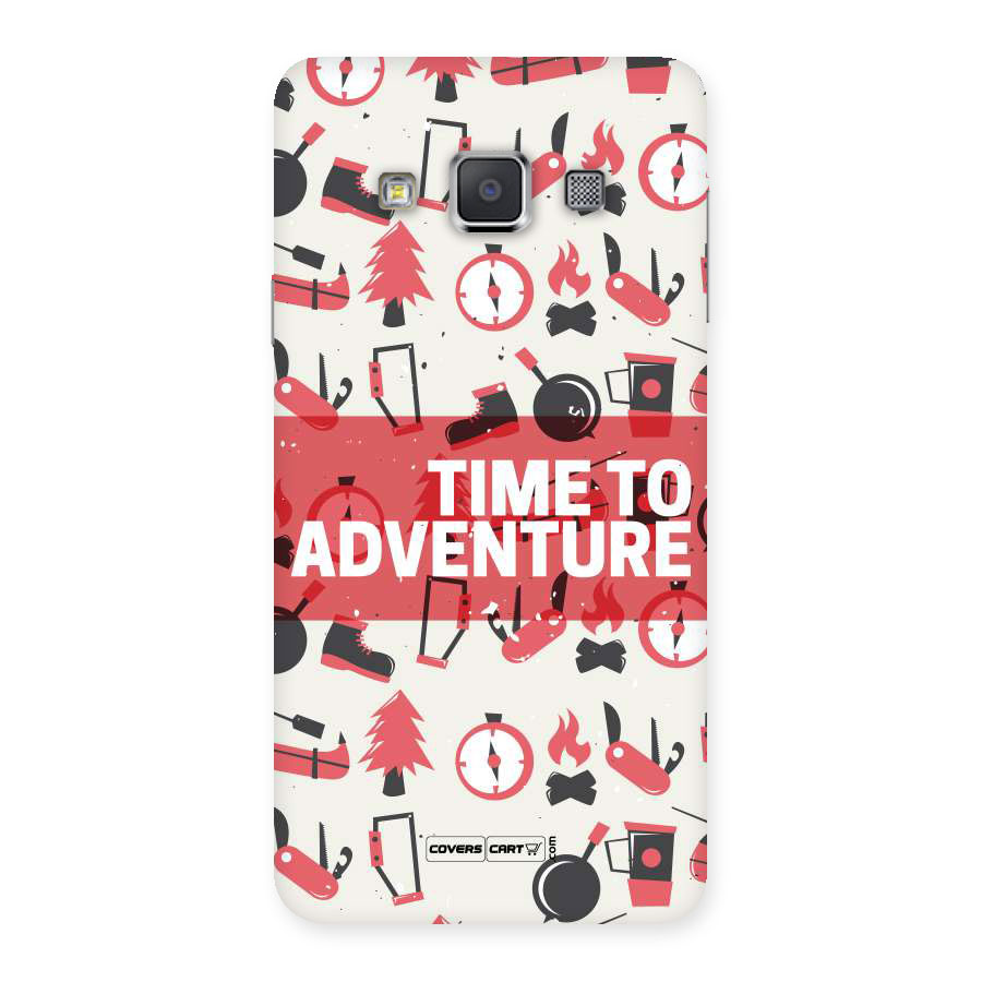 Time To Adventure Radiant Red Back Case for Galaxy A3