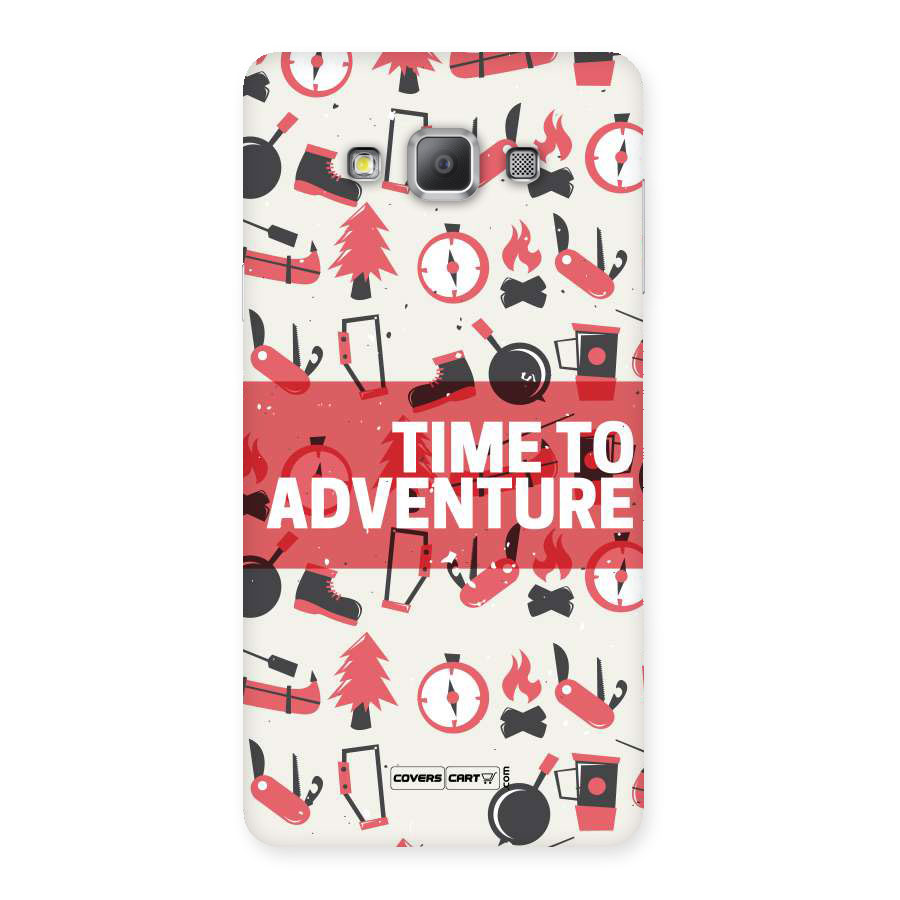 Time To Adventure Radiant Red Back Case for Galaxy A7