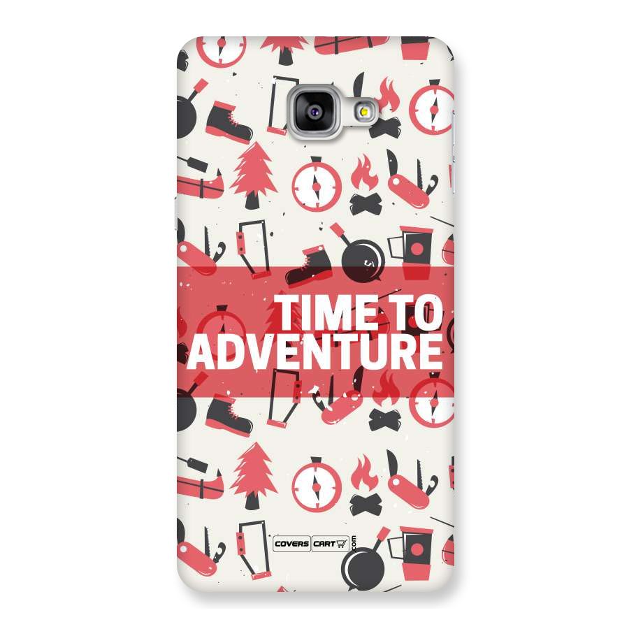 Time To Adventure Radiant Red Back Case for Galaxy A9