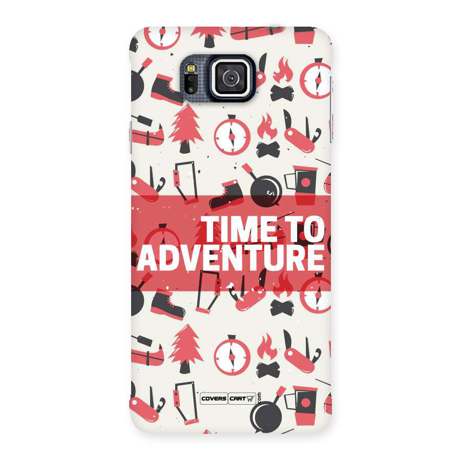 Time To Adventure Radiant Red Back Case for Galaxy Alpha