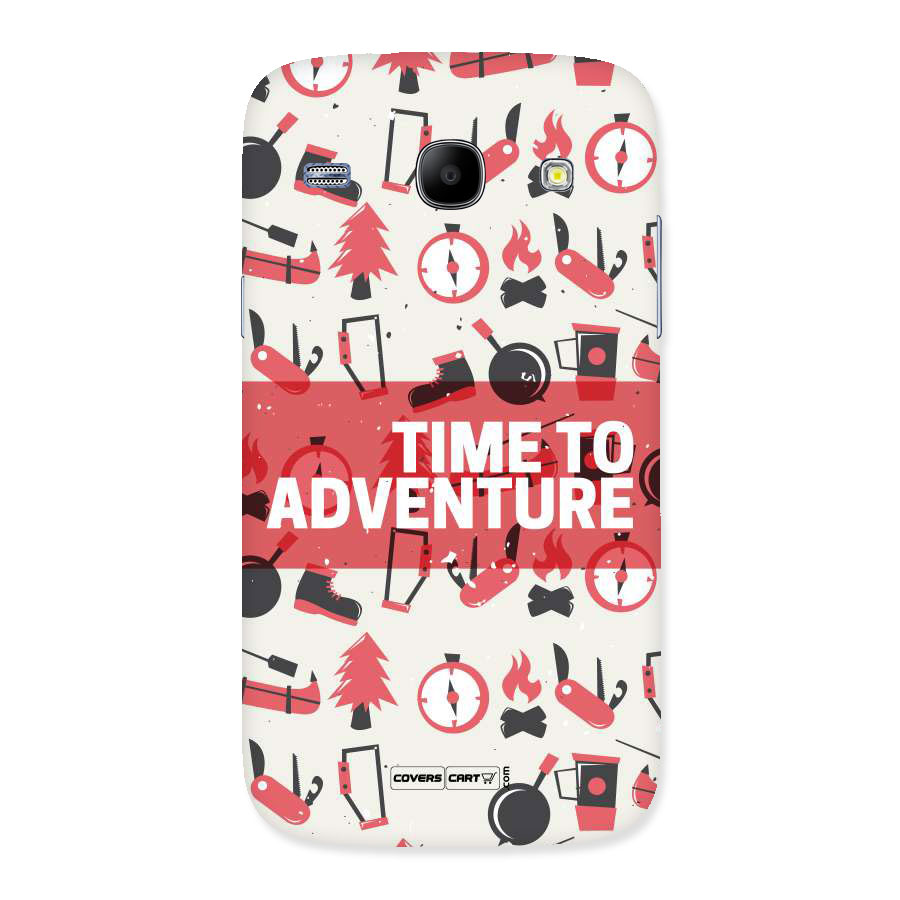 Time To Adventure Radiant Red Back Case for Galaxy Core