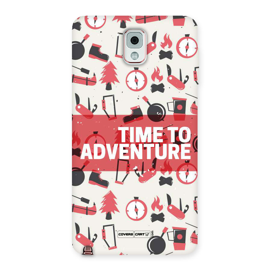 Time To Adventure Radiant Red Back Case for Galaxy Note 3