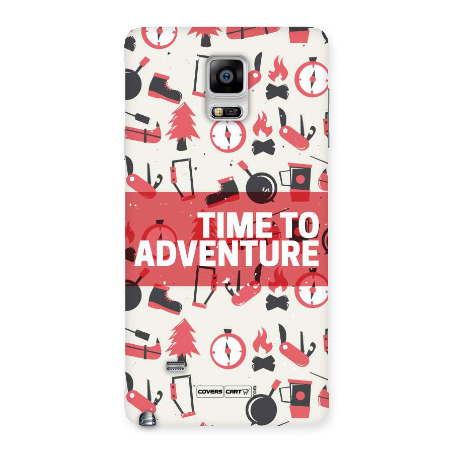 Time To Adventure Radiant Red Back Case for Galaxy Note 4