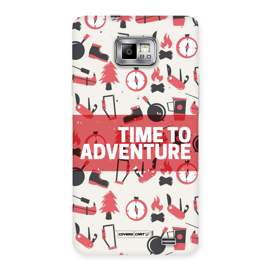 Time To Adventure Radiant Red Back Case for Galaxy S2