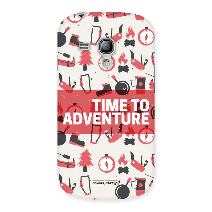 Time To Adventure Radiant Red Back Case for Galaxy S3 Mini