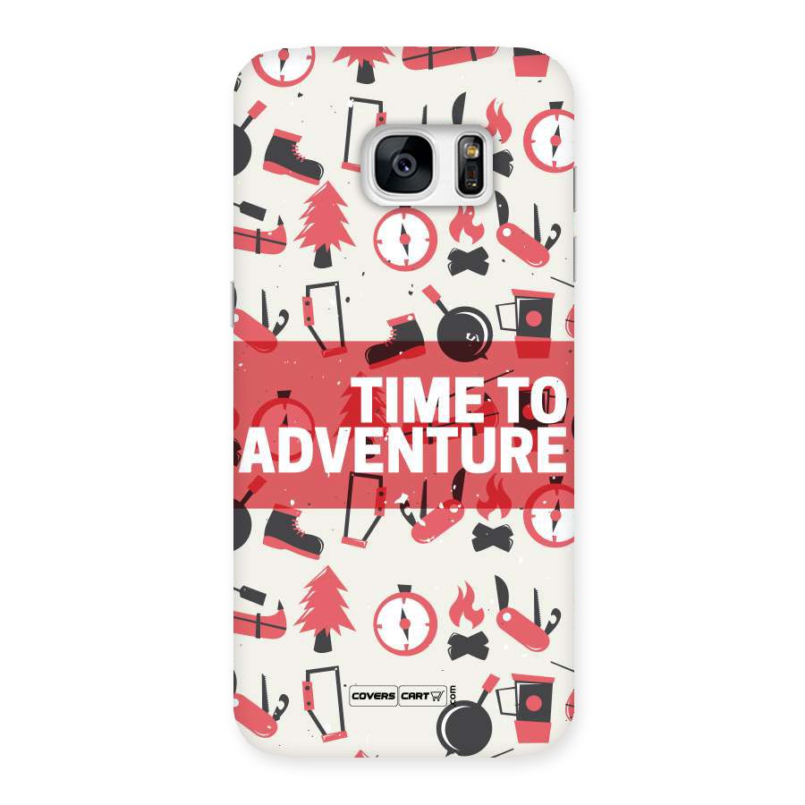 Time To Adventure Radiant Red Back Case for Galaxy S7 Edge