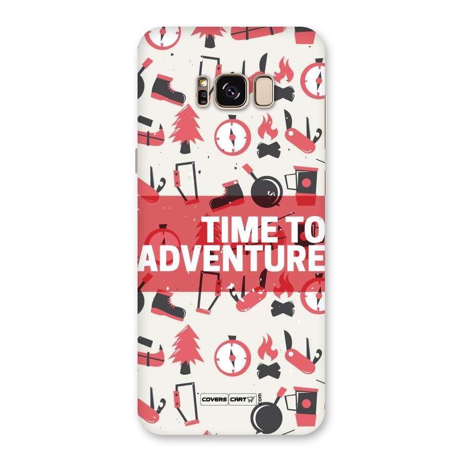 Time To Adventure Radiant Red Back Case for Galaxy S8 Plus
