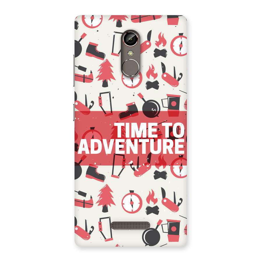 Time To Adventure Radiant Red Back Case for Gionee S6s