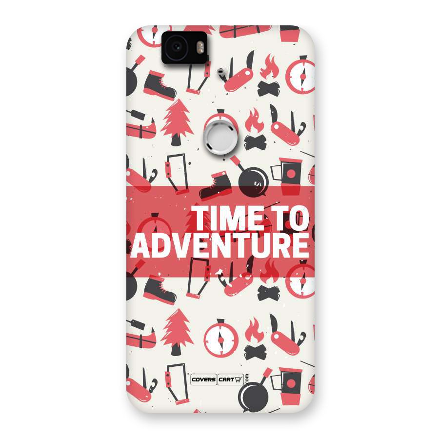 Time To Adventure Radiant Red Back Case for Google Nexus 6P