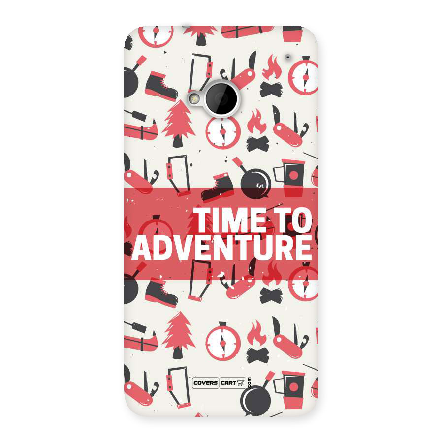 Time To Adventure Radiant Red Back Case for HTC One M7