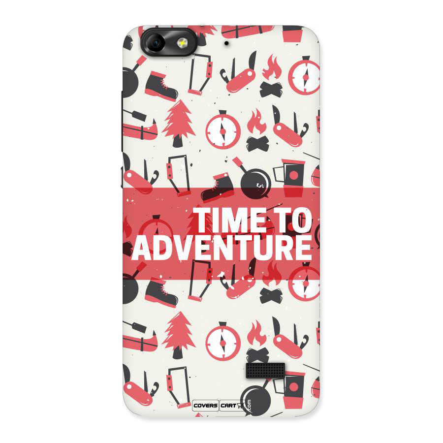 Time To Adventure Radiant Red Back Case for Honor 4C