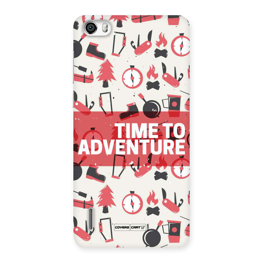 Time To Adventure Radiant Red Back Case for Honor 6