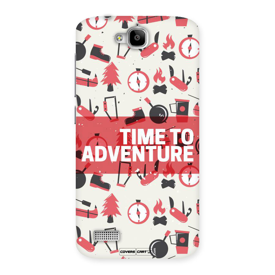 Time To Adventure Radiant Red Back Case for Honor Holly