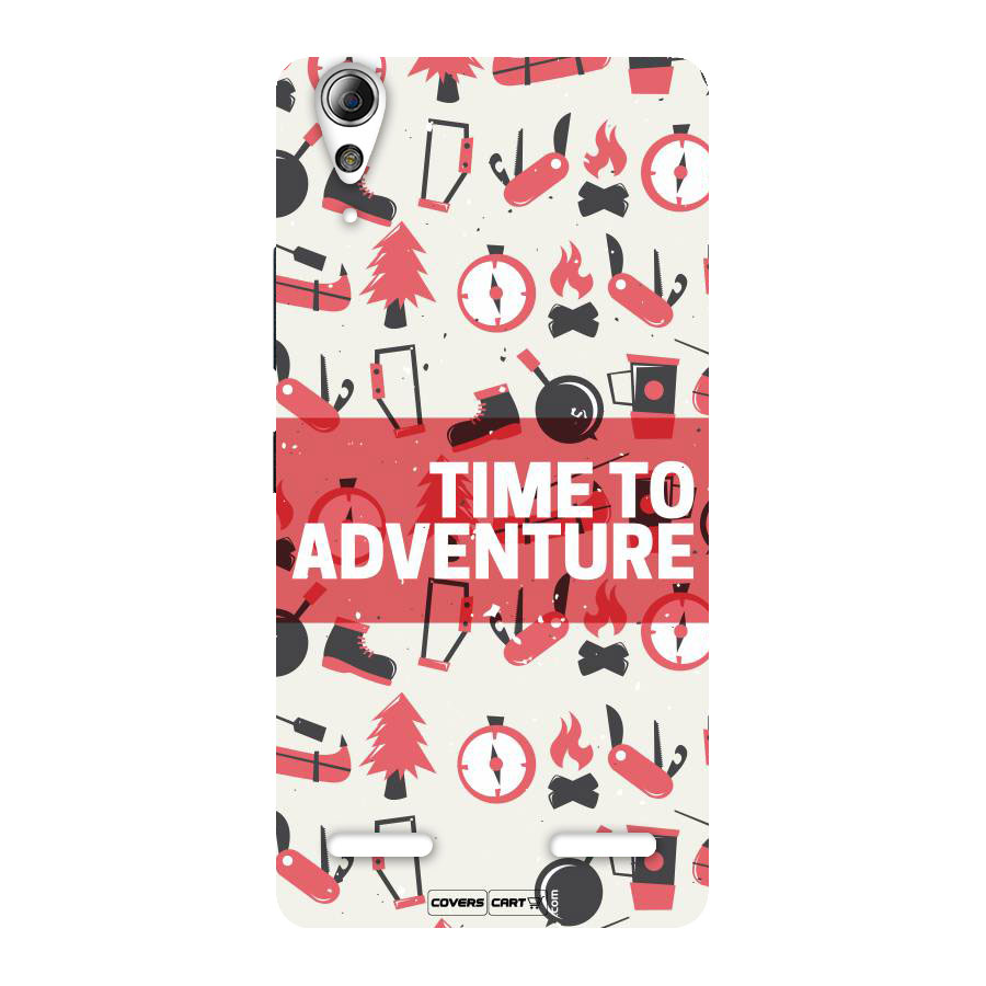 Time To Adventure Radiant Red Back Case for Lenovo A6000 Plus
