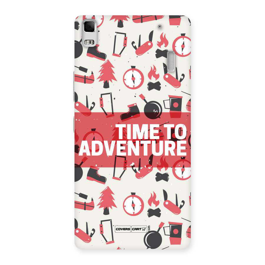 Time To Adventure Radiant Red Back Case for Lenovo K3 Note