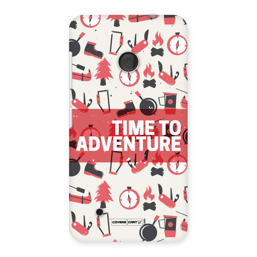 Time To Adventure Radiant Red Back Case for Lumia 530