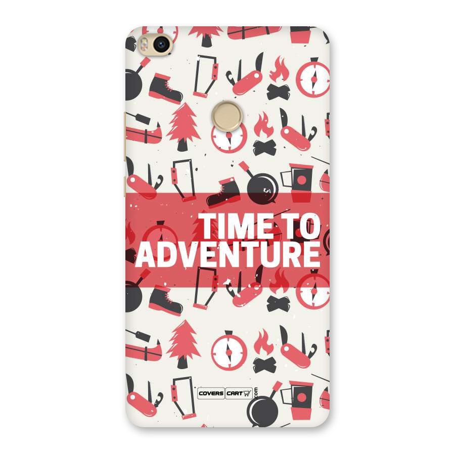 Time To Adventure Radiant Red Back Case for Mi Max 2