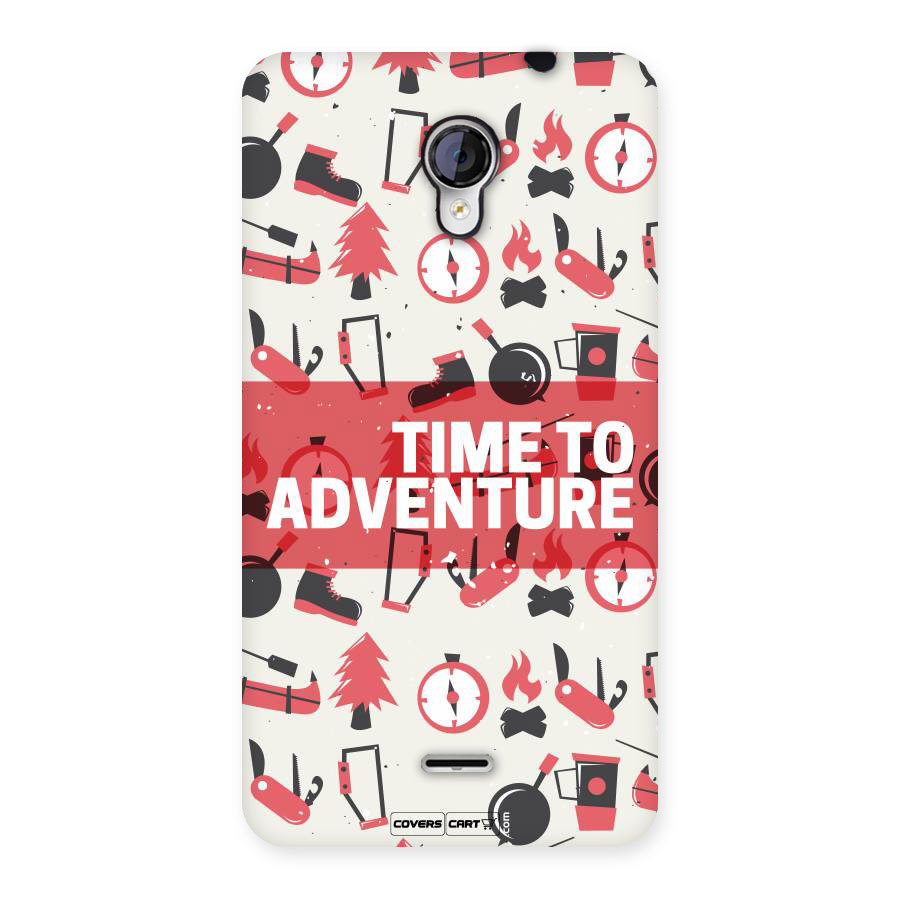 Time To Adventure Radiant Red Back Case for Micromax Unite 2 A106