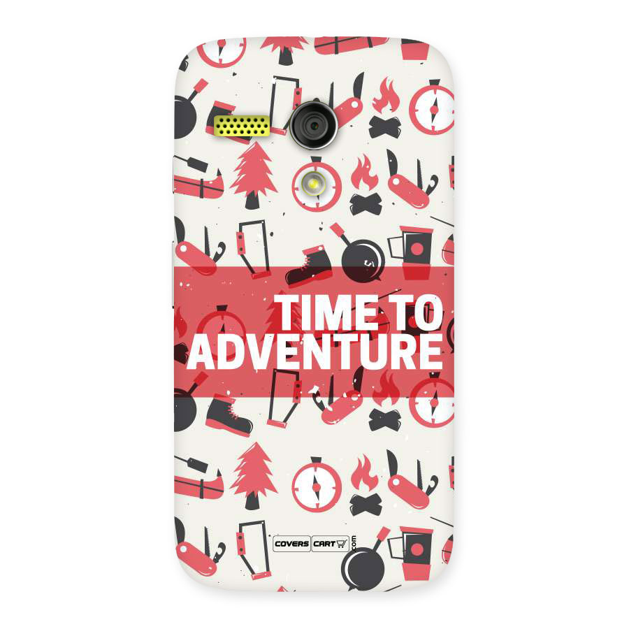 Time To Adventure Radiant Red Back Case for Moto G