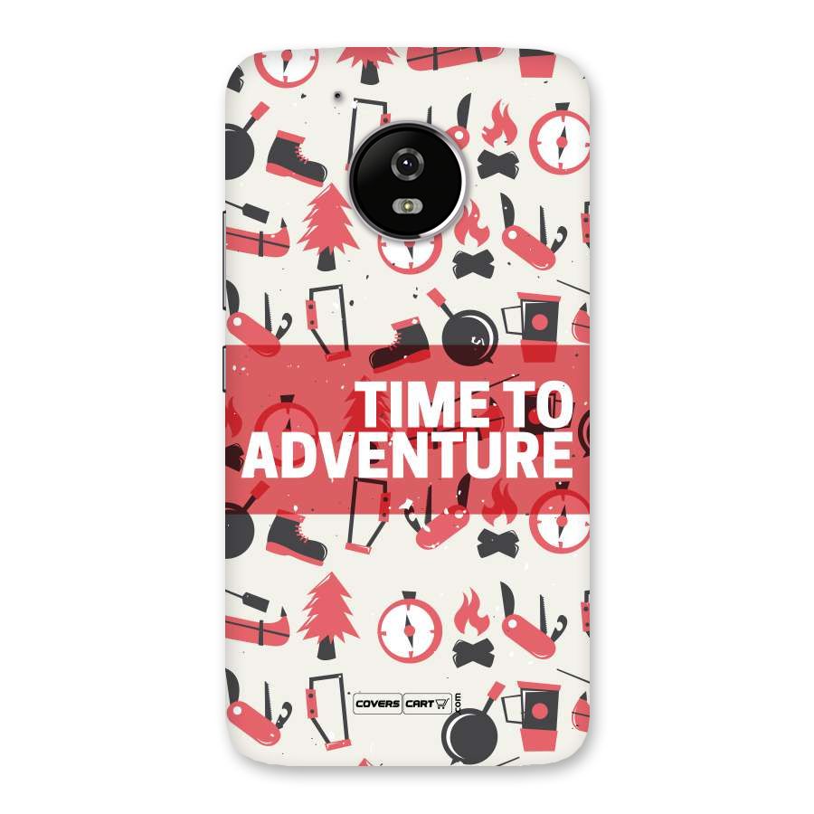 Time To Adventure Radiant Red Back Case for Moto G5