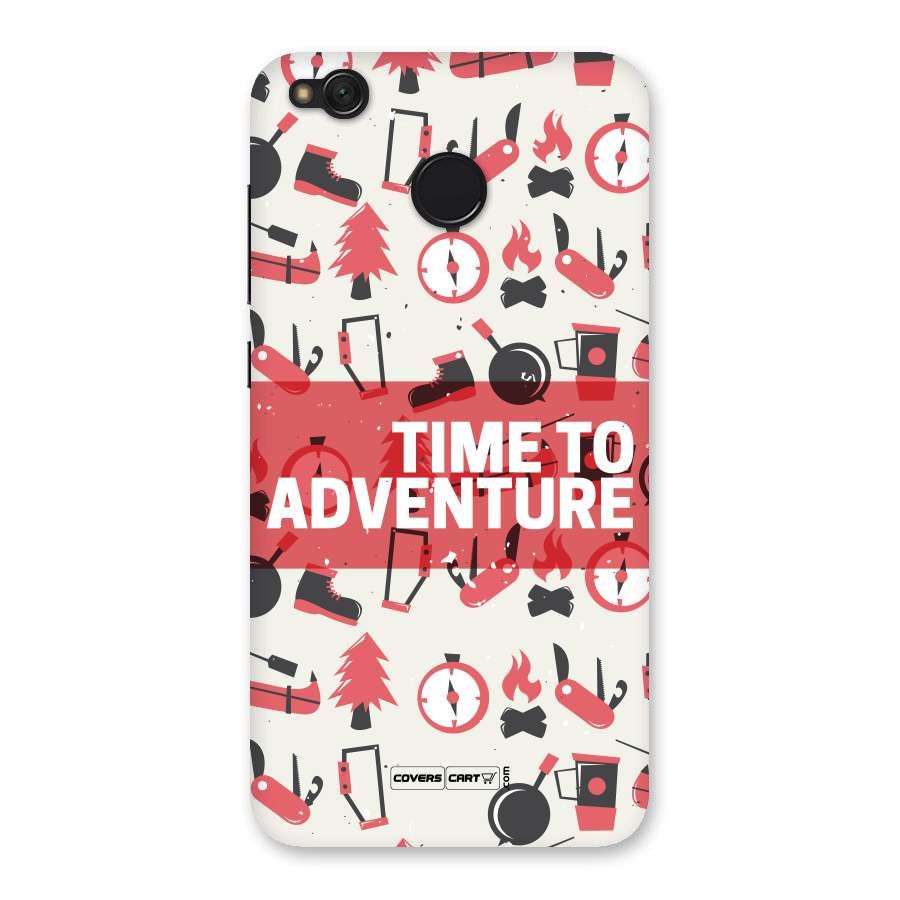 Time To Adventure Radiant Red Back Case for Redmi 4