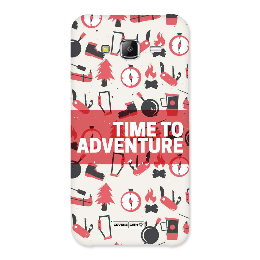 Time To Adventure Radiant Red Back Case for Samsung Galaxy J5