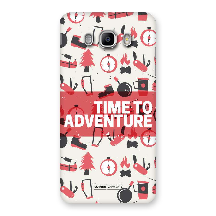 Time To Adventure Radiant Red Back Case for Samsung Galaxy J5 2016