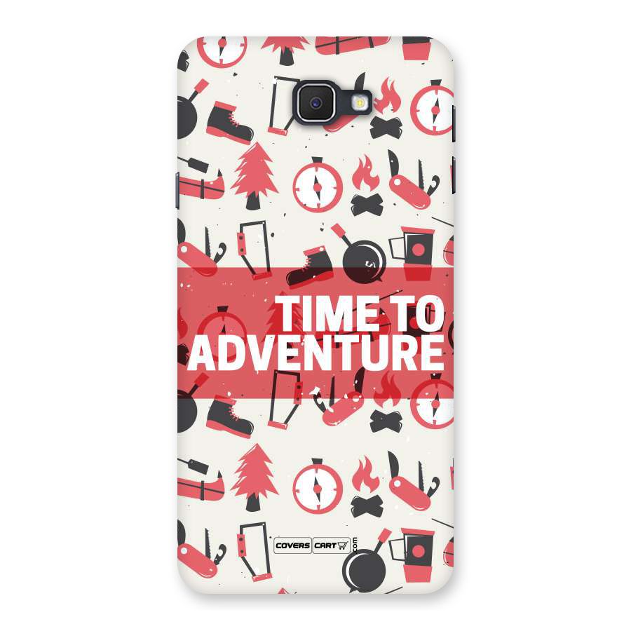 Time To Adventure Radiant Red Back Case for Samsung Galaxy J7 Prime
