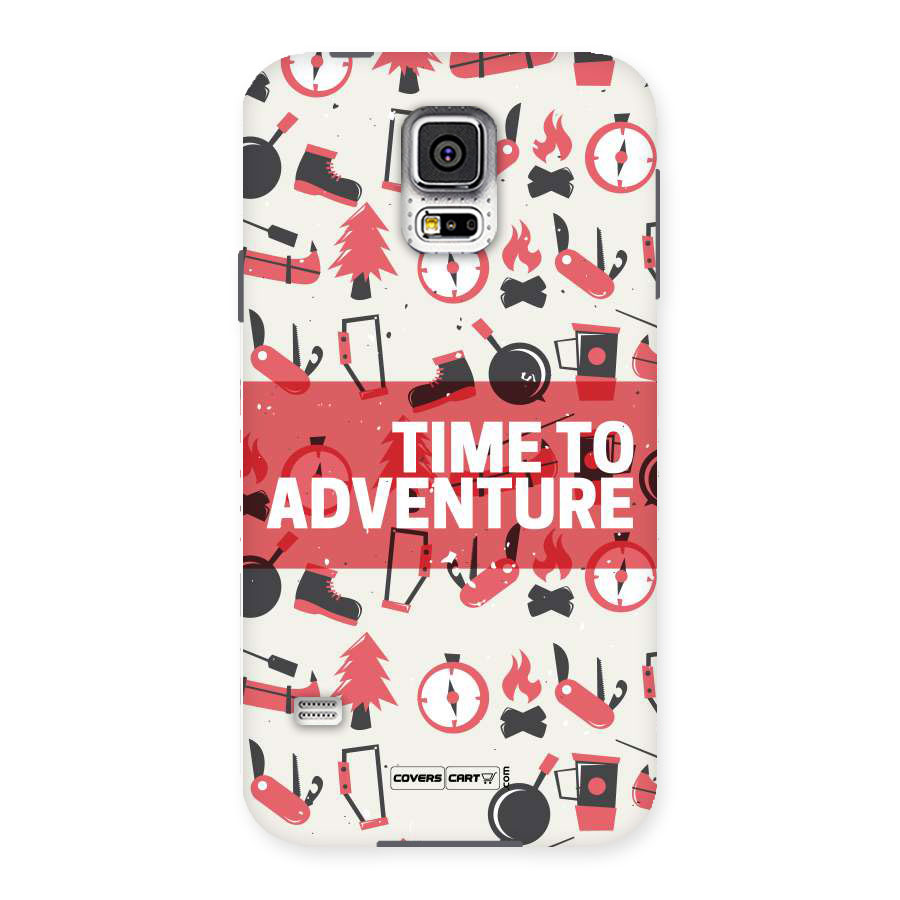 Time To Adventure Radiant Red Back Case for Samsung Galaxy S5