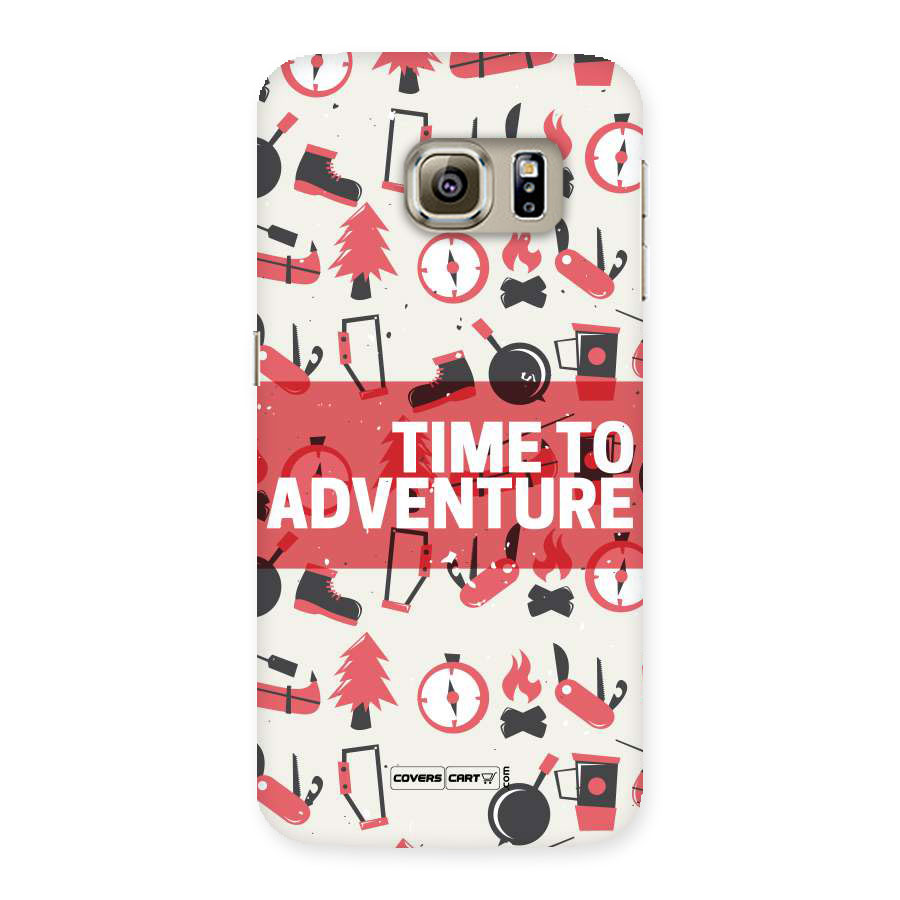 Time To Adventure Radiant Red Back Case for Samsung Galaxy S6 Edge