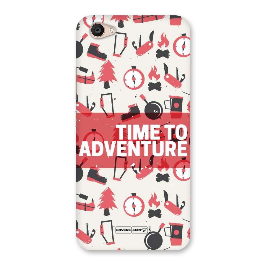 Time To Adventure Radiant Red Back Case for Vivo V5 Plus